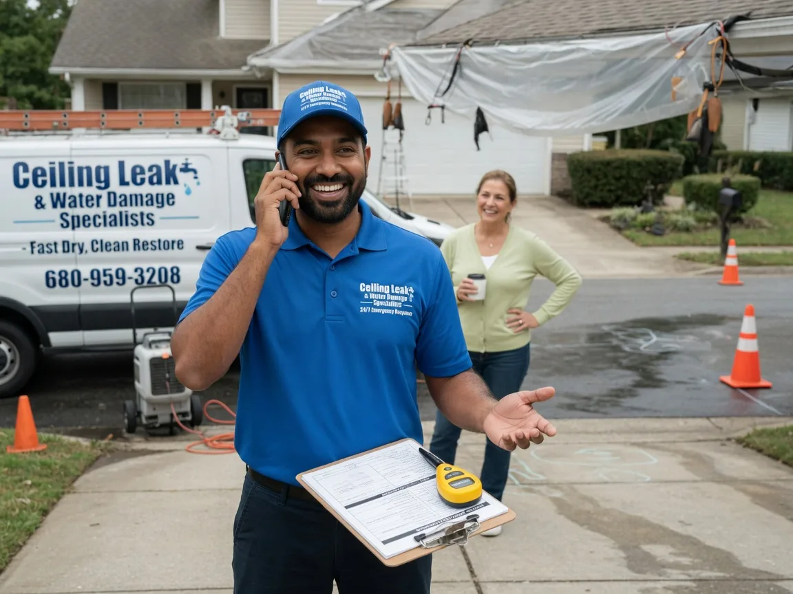 Ceiling Leak Cleanup Martindale, TX FAQs